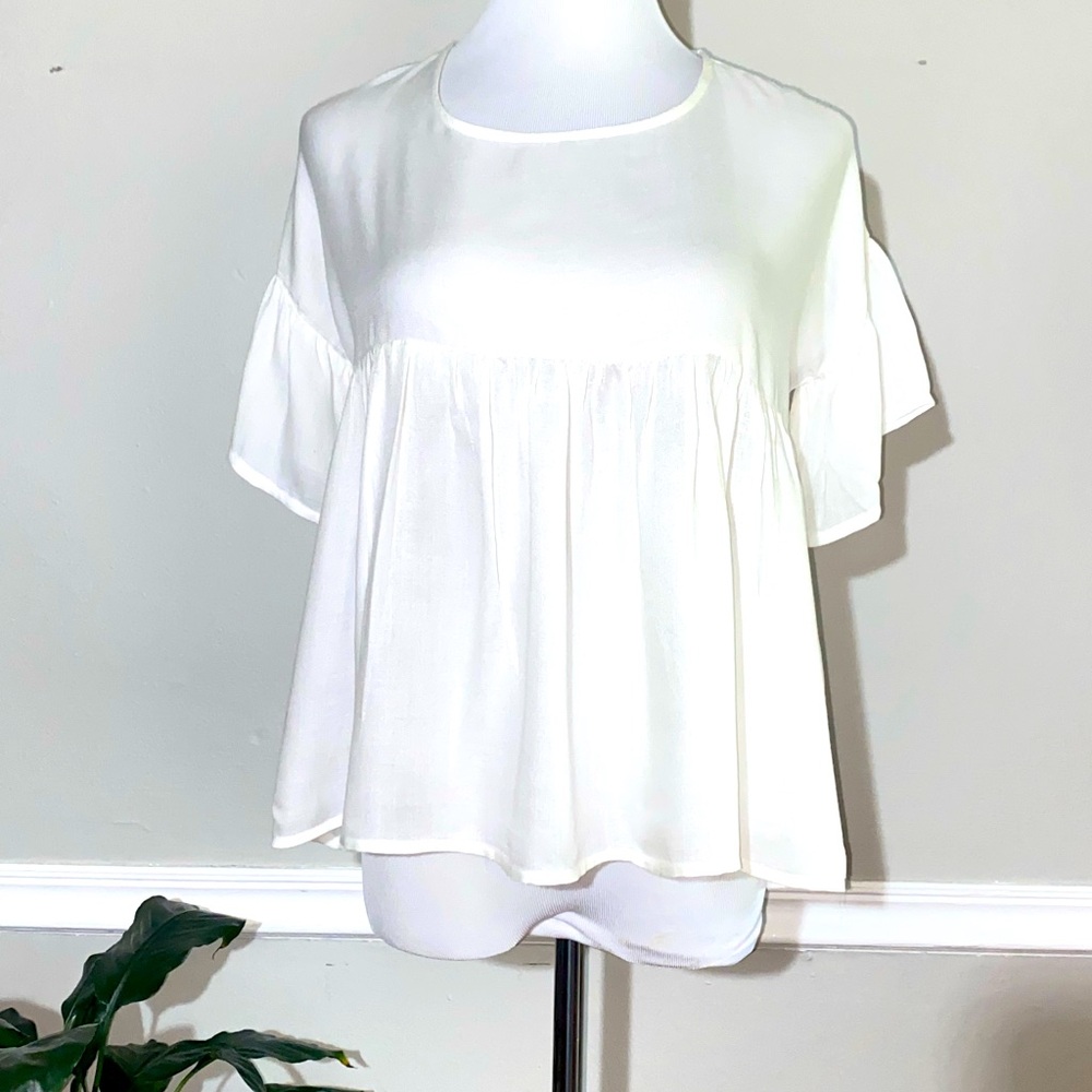 NWT TRUE CRAFT BABYDOLL STYLE BLOUSE
